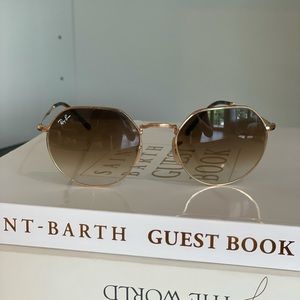 Ray Ban Hexagon Sunglasses with Faded Lense